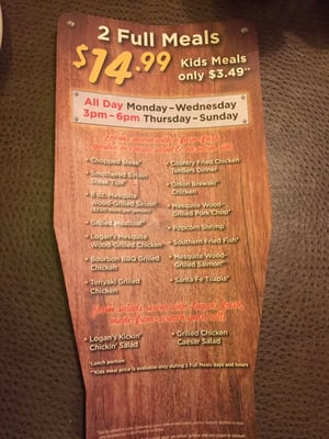 Menu photo 8 Logan's Roadhouse Roseville, MI