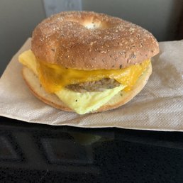 Everything plant based bagel