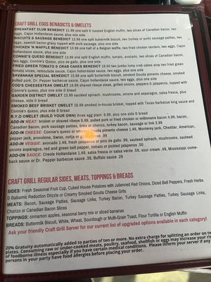 Menu photo 7 Craft Grill Breakfast Club Tomball, TX