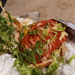 Arby's - Wagyu steakhouse burger loaded with veggie toppings and a side of 3 peppers sauce. Delicious burger. Def worth trying.