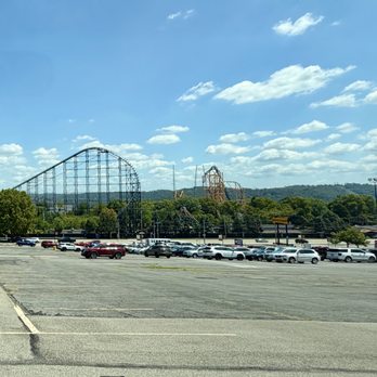 Kennywood Park - Parking lot and roller coasters - Amusement Parks Near Me - West Mifflin, Pennsylvania Kennywood Park - Parking lot and roller coasters - Amusement Parks Near Me - West Mifflin, Pennsylvania