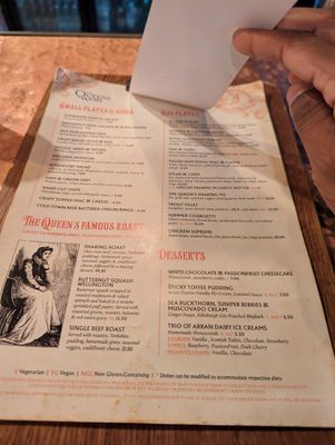 Menu photo 8 Queens Arms Edinburgh, EDH
