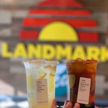 Landmark Tea - Sparkling Honey Yuzu Lemon and White Peach Oolong tea - Tea Rooms Near Me - Las Vegas, Nevada