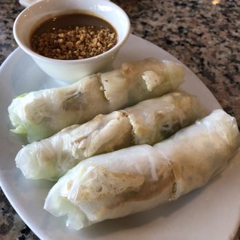 Huong Tra - Goi Cuan Chay (Vegetable and Tofu Rolls with Peanut Sauce) - Vietnamese Near Me - Richmond, California