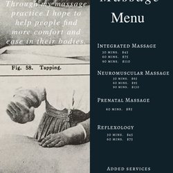 Mazaris Massage - Menu of services