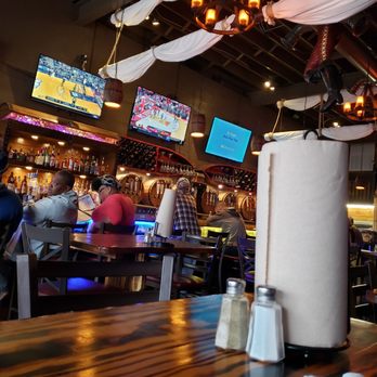 Pirate's Cove - Bar with fish tank table top - American Near Me - New Bern, North Carolina Pirate's Cove - Bar with fish tank table top - American Near Me - New Bern, North Carolina