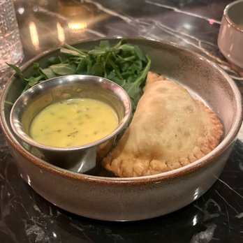 The Lymbar - Spinach, Feta + Halloumi Empanada - Cocktail Bars Near Me - Houston, Texas The Lymbar - Spinach, Feta + Halloumi Empanada - Cocktail Bars Near Me - Houston, Texas
