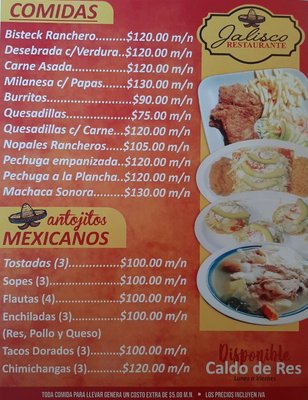 Menu photo 2 Jalisco Maneadero, BCN