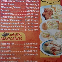 Jalisco - Menú comidas