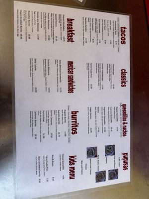 Menu photo 2 Cafeteria La Veracruzana Anderson, CA