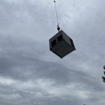 Pro Air Tech - Crane lifting ac equipment block - Heating & Air Conditioning/HVAC Near Me - Los Angeles, California