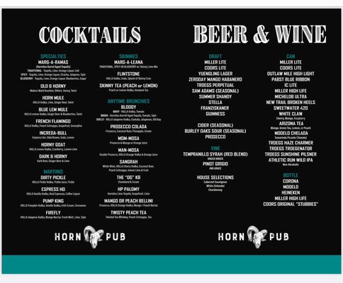 Menu photo 7 Horn Pub Lewisberry, PA