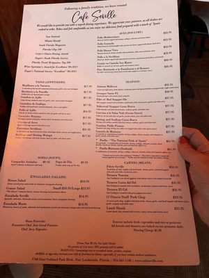 Menu photo 2 Cafe Seville Fort Lauderdale, FL