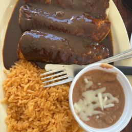Mole Chicken Enchiladas