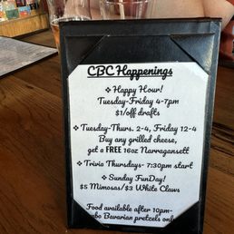 Special menu