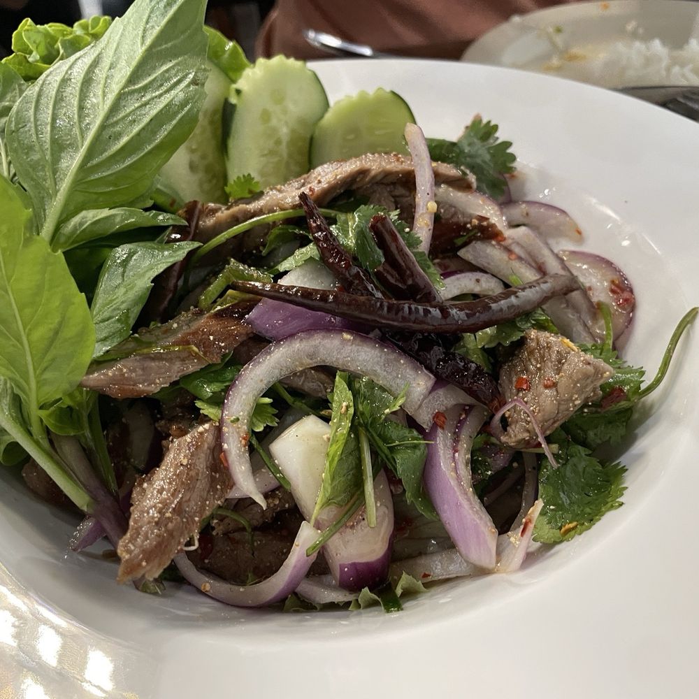 Black Thai Authentic Cuisine - Spicy Beef Salad - Salad Near Me - Carrollton, Texas Black Thai Authentic Cuisine - Spicy Beef Salad - Salad Near Me - Carrollton, Texas