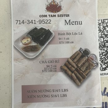 Com Tam Sister - Menu - Vietnamese Near Me - Garden Grove, California