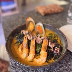 Tasca Jota - Black linguini with seafood