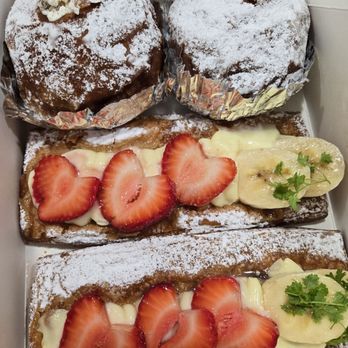 Cream Pan - Azuki creams and Strawberry banana croissants - Bakeries Near Me - Tustin, California Cream Pan - Azuki creams and Strawberry banana croissants - Bakeries Near Me - Tustin, California