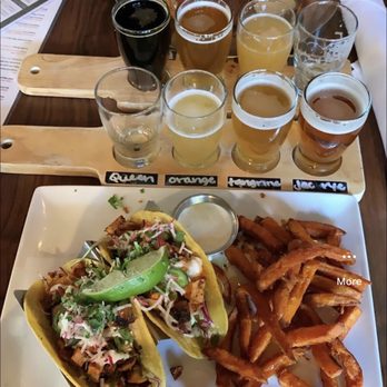 Eureka! - Tacos, Sweet Potato Friesland beer flight - Burgers Near Me - Claremont, California Eureka! - Tacos, Sweet Potato Friesland beer flight - Burgers Near Me - Claremont, California