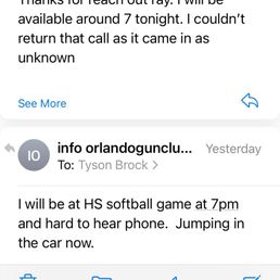 Email transcript that shows me asking for help and the owners being more concerned with a child's baseball game during business hours. Email transcript that shows me asking for help and the owners being more concerned with a child's baseball game during business hours.
