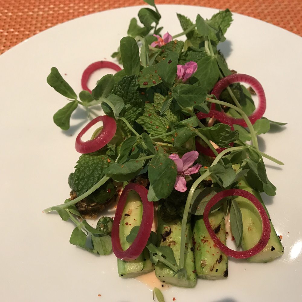 Campton Bar and Bistro - Asparagus - a bit too Tough and not tender enough - New American Near Me - San Francisco, California