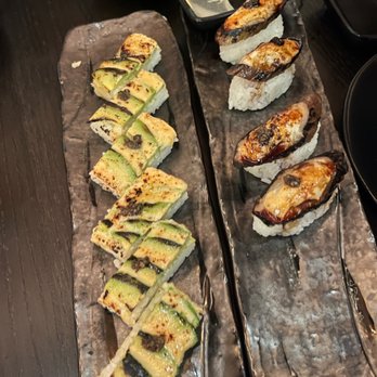 PLANTA Queen Nomad - TORCHED PRESSED SUSHI*UNAGI EGGPLANT* - Vegetarian Near Me - New York, New York PLANTA Queen Nomad - TORCHED PRESSED SUSHI*UNAGI EGGPLANT* - Vegetarian Near Me - New York, New York