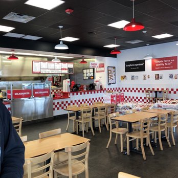 Five Guys - View from our table - Burgers Near Me - Huntington Beach, California