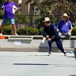 4S Ranch Community Park - Biagio playing bocce at 4 S Ranch Bocce Courts