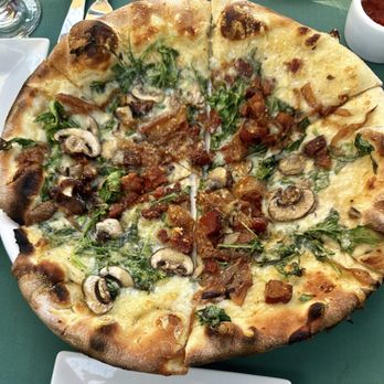 Shadowbrook - Mushroom Branco pizza - American Near Me - Capitola, California Shadowbrook - Mushroom Branco pizza - American Near Me - Capitola, California