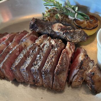 Marmo - Divinely aged ribeye with marrow sauce. We gnawed on the bone. For real, we did. - Italian Near Me - Houston, Texas Marmo - Divinely aged ribeye with marrow sauce. We gnawed on the bone. For real, we did. - Italian Near Me - Houston, Texas