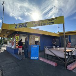 Store Front of El Nortenos - Walk up and order. Sit in or Take-out.