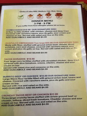 Menu photo 3 La Casa Mexicana Sudbury, ON Menu photo 3 La Casa Mexicana Sudbury, ON