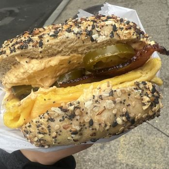 Kismet Bagels - Rittenhouse Square - The Spicy on an everything bagel - Bagels Near Me - Philadelphia, Pennsylvania Kismet Bagels - Rittenhouse Square - The Spicy on an everything bagel - Bagels Near Me - Philadelphia, Pennsylvania