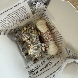 Cannoli- pistachio and cream Cannoli- pistachio and cream
