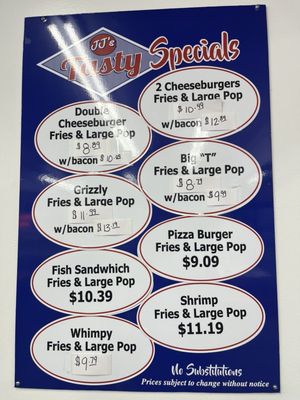 Menu photo 1 JJ’s Tasty Drive-In Rock Rapids, IA Menu photo 1 JJ’s Tasty Drive-In Rock Rapids, IA