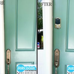 Job Done Locksmith - Before and After - Say goodbye to traditional keys!