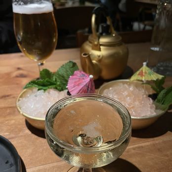 Oseyo - Cava, Pot of Pearl Special cocktails (good for 1 or 2 servings) and draft beer - Korean Near Me - Austin, Texas