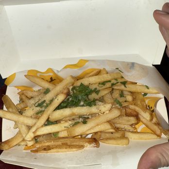 Starbird Chicken - This is the Truffle Fries! It's pretty good but a bit dry BUT I did do a delivery so maybe better fresh from the restaurant - Chicken Shop Near Me - Corte Madera, California