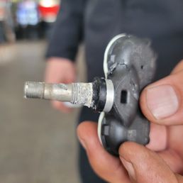 My corroded tire valve stem.
