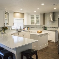 Artful Kitchens - Completed transitional kitchen by Artful Kitchens.