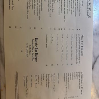 Butchr Bar - Menu - Wine Bars Near Me - Los Angeles, California