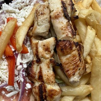 Kathy's Grill - Chicken souvlaki dinner - Burgers Near Me - Scarborough, Ontario