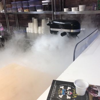 Wicked Lick - Nitro ice cream getting frozen!! So cool! - Ice Cream & Frozen Yogurt Near Me - Key West, Florida Wicked Lick - Nitro ice cream getting frozen!! So cool! - Ice Cream & Frozen Yogurt Near Me - Key West, Florida