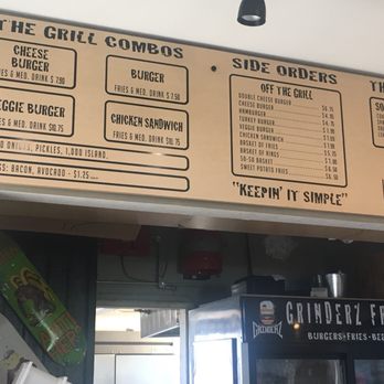 Grinderz - Menu - Burgers Near Me - Huntington Beach, California