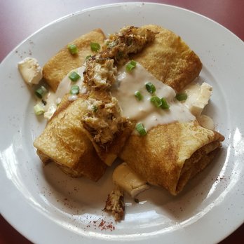 Cafe Conti - Crab and brie crepe - Breakfast & Brunch Near Me - New Orleans, Louisiana Cafe Conti - Crab and brie crepe - Breakfast & Brunch Near Me - New Orleans, Louisiana