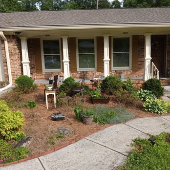 Tim's Handyman - Fully redesigned the front of this home with freshly painted pillars, front door, hand rail, and window shutters. - Handyman Near Me Tim's Handyman - Fully redesigned the front of this home with freshly painted pillars, front door, hand rail, and window shutters. - Handyman Near Me
