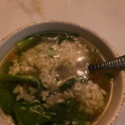 Sizzling rice soup