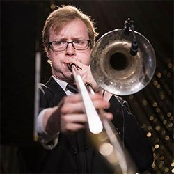 Bothell Music Lessons - Trombone instructor, Colin Pulkrabek at Bothell Music Lessons in downtown Bothell