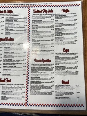 Menu photo 4 Stacks On Route 66 Glendora, CA